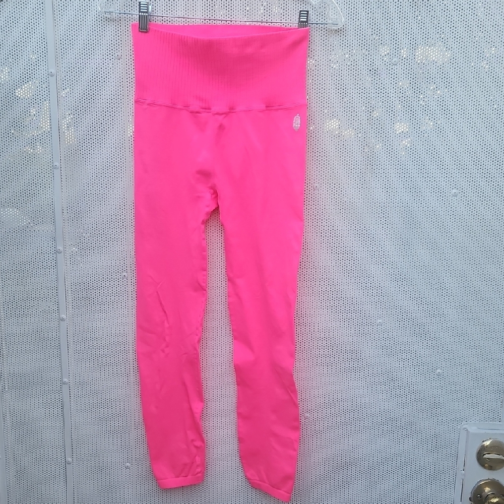 FP Movement by Free People Pink Leggings Stretchy Athletic Bottoms